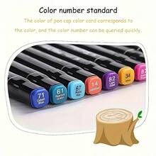 4-Piece Dual-Tip Alcohol Marker Set, Multiple Colors - Ideal For Artists And Students, Cute College Sketching Pens, Back To School