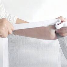 1 Piece Of Mosquito-Proof Screen Self-Adhesive Window Screen Is Non-Porous, DIY Cutting, Easy To Install, Summer Household Invisible Screen - Gray Mesh White Edge - View 5