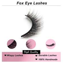 5 Pairs Of 12mm 3D Vivid Lashes, Foxy Cat Eye Anime Style Fluffy Mink Fur Look Cat Eye Long Curly Strip False Eyelashes Strip Lashes,Lashes,Eyelashes,Fake Lashes - Cat Eye Lashes - View 2