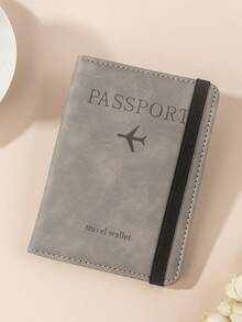 Passport Holder Wallet, Travel RFID Blocking Passport Cover With Elastic Band, Multi-Layer Card Slots, SIM Card Slot, Multifunctional Wallet & Card Case For Back To School Lightweight For Travel For Flight