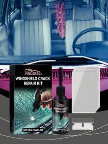 1 Set Car Glass Repair Kit - Windshield Crack & Scratch Repair Liquid, Fast Crack Filler, Strengthens Glass Durability, Car Glass Scratch Repair