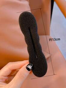 Girl's Pill Hair Plate Soft Sponge Not Hurt Hair Slouchy Pod Hair Tool Tight Model - Multicolor - View 2