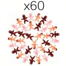 迷你塑料装饰物，1 英寸微型雕塑，国王雕塑装饰物，适用于冰块游戏、派对装饰、淋浴派对和 DIY 工艺品 - 彩色 - 查看 1