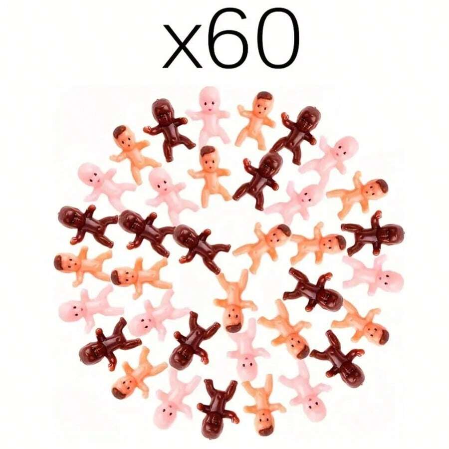 迷你塑料装饰物，1 英寸微型雕塑，国王雕塑装饰物，适用于冰块游戏、派对装饰、淋浴派对和 DIY 工艺品 - 彩色 - 查看 1