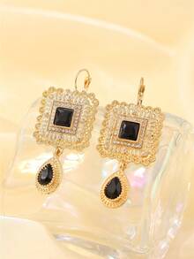 Moroccan Style Vintage Earrings Necklace Set, Bohemian Fashion Jewelry Accessories For Women, Suitable For Daily Wear, Bridal Wedding, Festival Performance - Multicolor - View 7