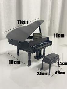 Accesorios en miniatura de instrumentos musicales a escala 1:12 - Guitarra, Piano de cola, Piano de trípode, adecuado para muñecas 1/12, escena en miniatura, juguetes creativos para adolescentes, plástico, ideal para graduación, regreso a la escuela, decoración de escritorio, juguetes de escena de mascotas, regalos de cumpleaños, juguetes, suministros para fiestas, decoraciones de cumpleaños, juguetes fidget divertidos, mini artículos - Ver 8