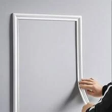 1 卷，1 米/4 米/6 米优雅 PVC 自粘装饰边条 - 灵活可弯曲，适用于墙壁、地板、橱柜 - 易于安装，欧洲家居和地板装饰，墙壁装饰，家居装饰 | 光面饰面 | PVC 材料 - 彩色 - 查看 2