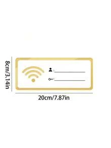 Acrylic WiFi Indicator Sign Wholesale, Acrylic Network Coverage Free WiFi Password Wall Sticker, Acrylic Prompt Sign Board Room Decor Bedroom Decor Home Decor Wall Decor - Multicolor - View 4