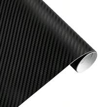 1pc 50cm X 300cm 3D Black Carbon Fiber Vinyl Wrap Sticker To Decorate Your Car - Car Motorcycle Modification Carbon Fiber Car Film - one-size - View 9