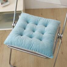 1pc Thickened Meditation Cushion, Simple Office Seat Cushion With Double-Sided Plush, Non-Slip Home & Dining Chair Pad, Butt Cushion Home Decor Bedroom Decor Room Decor Aesthetic Room Decoration Stuff Living Room Decor Office Chair Chair Cushion Back To School School Supplies
