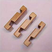 حامل الهاتف على المكتب الأنيق من الخيزران - قاعدة خيزران للهاتف ذات زاويتين، مناسبة للهواتف الذكية والأجهزة اللوحية، مناسبة لاكسسوارات المكاتب والمنازل، مريحة لليدين