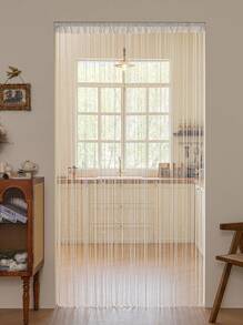 1 pieza Cortina decorativa de borla brillante gris de moda