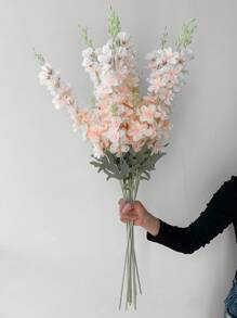1pc 33.8inch Artificial Flower Silk Delphinium Long Stem Fake Plant For Home Decor,Room Decor,Wedding Decor,Tall Floor Vase Decoration,Spring And Summer Decoration,Garden Decor,Outdoor Party Decorations,Office Decor
