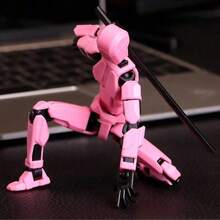 Multi-Jointed Action Figure Boy Robot Building Blocks Children's Educational Assembly Small Toy Doll Toy Third Generation Dummy Doll DIY Full Body Stress Relief Artifact, Birthday Gift, Children's Toy Boy 3D Printed Robot, Christmas, Boy And Girl Lucky 13 Collectible Doll, Desktop Decoration, Hand-Assembled Game, Children's Educational Toy, For Adult, Men Gift Ideas, Building Block Sets