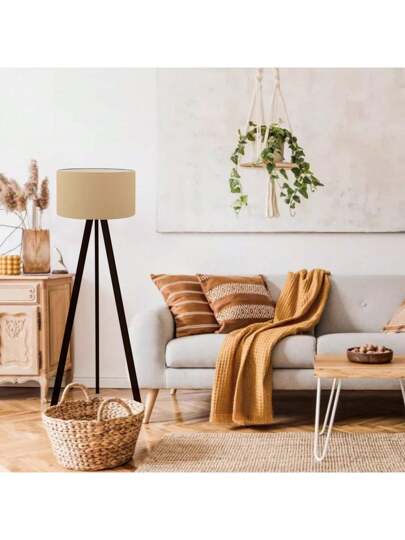 Well Home Vloer Lamp, 140 Cm High, Made Of PVC Wood In Beige. Free Shipping in 24/72 Hours. view 5