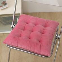1pc Thickened Meditation Cushion, Simple Office Seat Cushion With Double-Sided Plush, Non-Slip Home & Dining Chair Pad, Butt Cushion Home Decor Bedroom Decor Room Decor Aesthetic Room Decoration Stuff Living Room Decor Office Chair Chair Cushion Back To School School Supplies