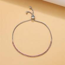 1pc Fashionable Minimalist Zirconia Stretch Bracelet, Jewelry & Watches/Women's Fashion Jewelry/Women's Bracelet/Women's Chain Bracelet