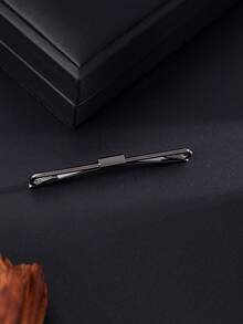 1 pieza Presilla para cuello de camisa metálica minimalista de moda, Sujetador de corbata, Broche de cadena espiral de una sola pieza - collarín - Ver 17