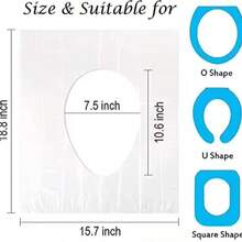 1件/30件/50件一次性旅行马桶座套便携式旅行商务马桶垫防水便携式厕纸垫旅行必备