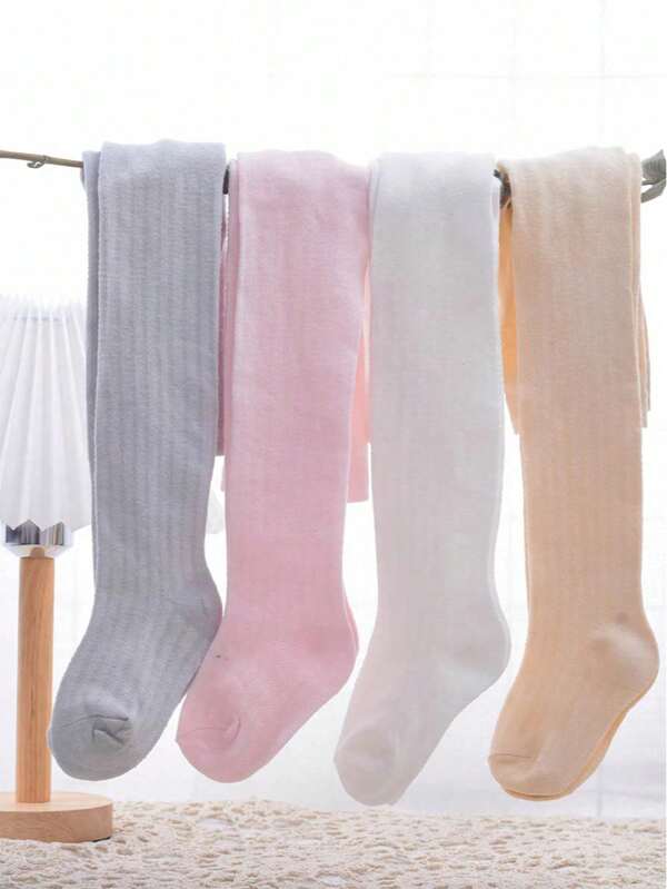 4 Packungen Baby Mädchen Sommer Netzleggings - atmungsaktiv, dünn, dehnbar, Anti-Mücken Strumpfhosen