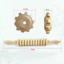 Rullo massaggiante in legno, strumento di massaggio terapeutico in legno, rullo per il corpo, rullo per la rimozione della cellulite, rullo per i tessuti profondi e i muscoli, massaggiatore in legno per il drenaggio linfatico, terapia muscolare, sollievo dal dolore muscolare, adatto per la scuola, ritorno a scuola, viaggi, essenziale per i viaggi, essenziale per la casa, spa, strumento per il massaggio, massaggio, massaggiatore, spa - Multicolore - Visualizzare 11