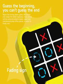 3-In-1 Tic Tac Toe Game For Kids, 4 Modes: Single Player, Multiplayer, Memory, Whack-A-Mole, Develops Hand-Eye Coordination And Logic Skills, Electronic Tabletop Game, Birthday/Christmas Gift For Boys & Girls Aged 3-12 (Batteries Required) - Multicolor - View 8