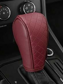 1 件黑色 PU 皮革换档旋钮盖，改进的自动变速箱变速杆防尘罩，多色旋钮套，吸汗防滑换档杆盖 - 彩色 - 查看 6