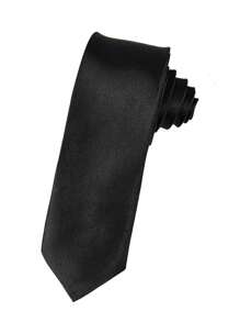 1 pieza Corbata de unicolor para hombre, corbata formal de negocio estrecha (2 pulgadas de ancho), brillante casual, adecuada para uso diario, bodas, banquetes, fiestas, eventos, regalo