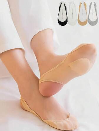 半掌垫柔软隐形夏季薄款袜子高跟鞋硅胶防滑女高跟鞋女浅口夏季日常穿着鞋子配饰宿舍必备