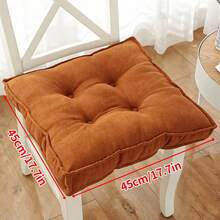 1 件装实心椅垫方形垫软垫办公室家居或车内花园躺椅坐垫餐椅坐垫办公椅家居装饰返校房间装饰学校用品椅枕靠垫游戏椅