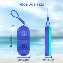 JoyMaySun 专业硅胶游泳镜盒，防护眼镜收纳盒，防摔、透气、防刮、便携可折叠收纳袋，沙滩必需品，沙滩配件，泳池浮板