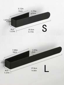 1pc Punch-Free Bathroom Towel Bar, Wall Mounted Towel Rack, Bathroom Hanger For Towels, Rags & Bath Towels, Strong Self-Adhesive, Glue Installation, Bathroom Storage Rack, Bathroom Accessories, Room Decor