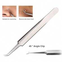 1/3/5pcs Stainless Steel Blackhead Removal Tool Set, Acne Needle Blackhead Clip, Facial Cleaning Tool Set, Nose Cleaning Tool,Stainless Steel Blackhead Tweezer Set Pimple Tweezers Extractor Tool For Remove Blackhead - Multicolor - View 11