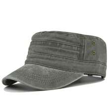 1Pc Unisex Casual Vintage Flat Cap For Everyday Adventure – Versatile Cadet Style Baseball Hat,Summer,Beach - Flat Cap - View 7