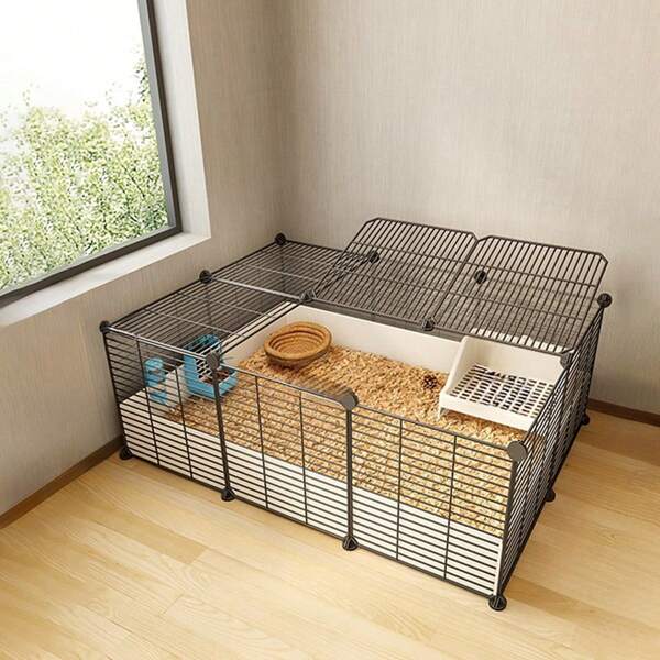 Accesorios de jaula para hámster, villa de lujo para uso doméstico, suministros básicos económicos de ramas doradas para erizos, para alimentación y ambientación del paisaje