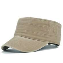 1Pc Unisex Casual Vintage Flat Cap For Everyday Adventure – Versatile Cadet Style Baseball Hat,Summer,Beach - Flat Cap - View 8