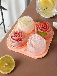 1 Stück 2-in-1 Rose & Diamant Eiswürfelform, Rosa, Gelb, Avocado Grün Rose geformte Eiswürfel Formen, leichter Auslösung Schnellgefrieren Kleine Eiswürfel Hersteller, tragbare Eisaufbewahrungsbox für den Hausgebrauch