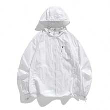Women's Lightweight Breathable Loose Fit Couple Sunscreen Jacket For Summer - White - View 1