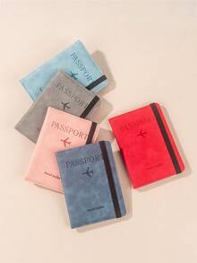 Passport Holder Wallet, Travel RFID Blocking Passport Cover With Elastic Band, Multi-Layer Card Slots, SIM Card Slot, Multifunctional Wallet & Card Case For Back To School Lightweight For Travel For Flight