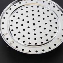 1pc Multi Functional Stainless Steel Steaming Rack, Detachable Waterproof Steaming Compartment, Household Kitchen, Multi Specification Steaming Basket Plate, Pressure Cooker Steaming Rack