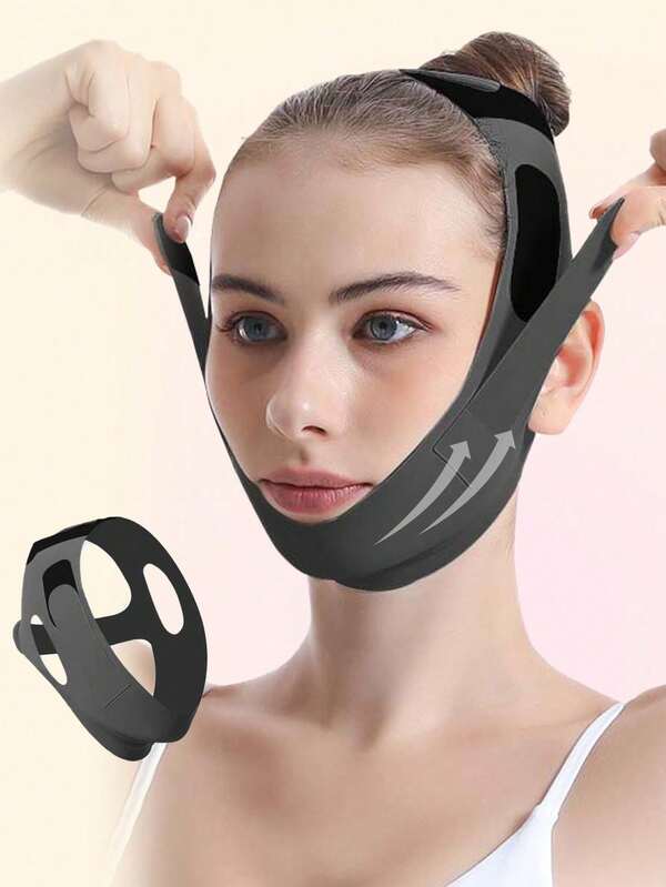 1PC Reusable Face Band, V-Line Mask, Double Chin Slimmer, Chin Patch, Chin Strap, V-Shaped Band, V-Shaped Droop Mask, Perfect As A Gift For A Good Friend,Beauty,Skin Care Products,Spa,Self Care,Skin Care Tools,Face Care,Esthetician Supplies,Massage,Face Massage Tool,Face Roller
