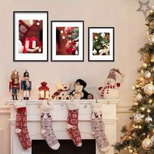 1pc Classic Black Square Photo Frame - Wall And Tabletop Art Display, Home And Office Decor, Wooden Decorative Frame, Horizontal Wood Frame, Suitable For Birthday, Mother's Day, New Year, Christmas, Valentine's Day Gifts