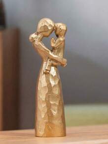 1 Stück kreative Harz Handwerkskunst Statue mit Mutter und Tochter Umarmung, Heimdekoration, Geschenk zum Geburtstag/Muttertag für Mutter und Tochter Freunde