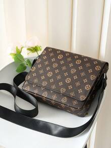 HOVI'S Casual Flap Crossbody Bag, Business Commute Portable Shoulder Bag, Messenger Bag, Travel Lightweight Large Capacity Handbag, Shoulder Bag, Men's Crossbody Bag, Side Pocket