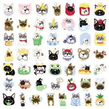 50pcs Cartoon Animal Bulldog Doodle Hand Painted Original Cute Dog Decorative Storage Box Picture Book Home Stickers Wall Decor Room Decor