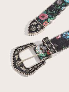 1 chiếc thắt lưng kim loại đính đá pha lê khắc họa tiết hoa cổ điển dành cho nữ, thích hợp mặc với áo khoác, sự kiện trang trọng, tiệc tùng, Giáng sinh, quần jean, quần thường ngày, thích hợp mặc vào mùa xuân, mùa hè, mùa thu, mùa đông, mặc hàng ngày - Móc khóa hoa màu đỏ - Xem 7