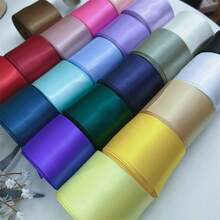 1pc 50mm Silk Satin Ribbon Polyester Ribbon For Handmade Bow Wedding Christmas Decoration Sewing Fabric - Pick Colors - View 1
