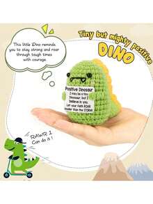 手工企鹅礼品、趣味钩针企鹅挂饰、减压鲨鱼、创意钩针蜜蜂/玉米环鼓励装饰配件、桌面装饰、积极座右铭卡、铜钥匙扣饰物、桌面多肉植物/蔬菜装饰、积极礼物 - 多種系列 - 查看 7