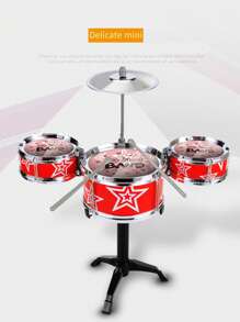 Schlagzeugspielzeug-Set, Jazz-Trommel-Musikinstrument für Anfänger zum Üben, Geschenk