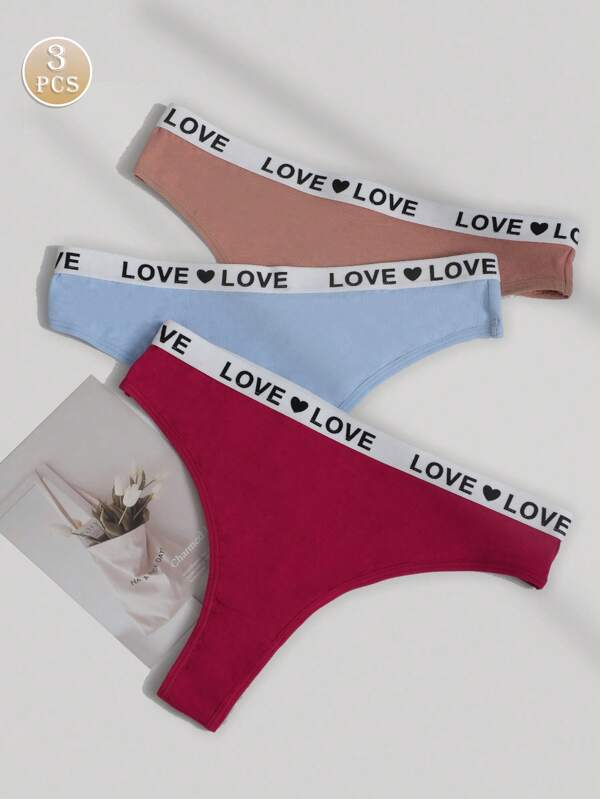 3pcs Women's Seamless Thongs Sexy Panties One-Piece Thnongs Mid Waist Sexy Women's Briefs Breathable Comfortable Triangle Lingerie Sexy Hot Elastic Temptation Underwear